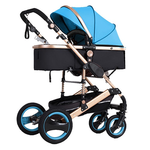 2019 new baby trolley high landscape 3 to 1 baby stroller double faced children free shipping in four seasons in Russia