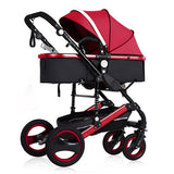 2019 new baby trolley high landscape 3 to 1 baby stroller double faced children free shipping in four seasons in Russia