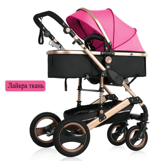 2019 new baby trolley high landscape 3 to 1 baby stroller double faced children free shipping in four seasons in Russia