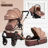 2019 new baby trolley high landscape 3 to 1 baby stroller double faced children free shipping in four seasons in Russia