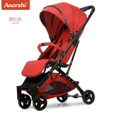 5.8 kg Light aluminium alloy stroller gold frame car Portable fold Umbrella baby stroller Newborn Travelling Pram on plane gifts