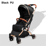 5.8 kg Light aluminium alloy stroller gold frame car Portable fold Umbrella baby stroller Newborn Travelling Pram on plane gifts