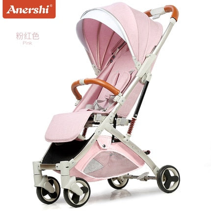 5.8 kg Light aluminium alloy stroller gold frame car Portable fold Umbrella baby stroller Newborn Travelling Pram on plane gifts